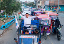 La Esperanza: más de 500 mototaxis participaron en primera gran caravana en respaldo a Wilmer Sánchez