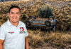 Alcalde electo de Angasmarca resulta herido tras despiste de camioneta en Santiago de Chuco