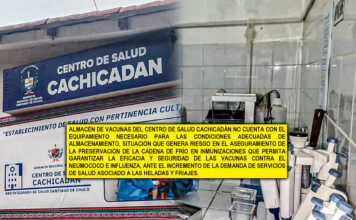 Contraloría advierte deficiencias en la cadena de frío de vacunas en Centro de Salud Cachicadán