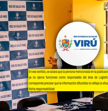 RIS Virú aclara que funcionario observado por la Contraloría ya no está a cargo de Logística