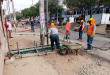 Obra en av. Vera Enríquez tiene 65% de avance y culmina a fines de mes