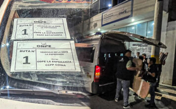 ODPE La Esperanza inició despliegue del material electoral hacia distritos y centros poblados