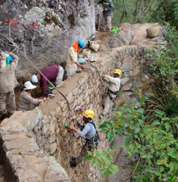 Culminan los trabajos de conservación y mantenimiento del Puente Inka de Machu Picchu