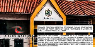 Contraloría alerta deficiencias constructivas y trabajos irregulares en obra de S/ 2,7 millones en Parcoy