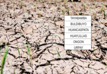 Declaran en emergencia por déficit hídrico a seis distritos de Pataz