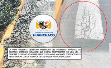 Huanchaco: Contraloría advierte deterioro prematuro del pavimento en obra vial de Las Lomas